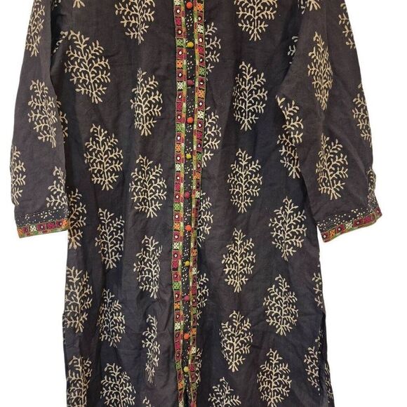 Fabindia Women's Black Cotton Kurta NEW - Picture 7 of 16